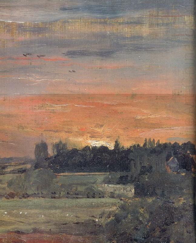 John Constable View towards the rectory